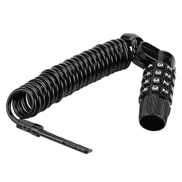SANON Accesorio SANON Cable de bloqueo de bicicleta portátil de 4 dígitos de 4 dígitos de bloqueo de cable de combinación de bloqueo de cadena de bicicleta accesorio de bicicleta