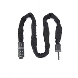 WBDZ Accesorio Secure Lock Candado de cable para bicicleta plegable, candado de combinación de 5 dígitos para bicicleta de montaña, candado antirrobo, candado de cadena, adecuado para motocicletas eléctricas, puert