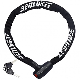 SenluKit Cerraduras de bicicleta SenluKit Candado de cable en espiral para bicicleta, nivel de seguridad, muy alto, con llave, antirrobo