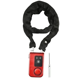 Sluffs Master Lock Bike Lock Cable, Bluetooth Chain Lock, Y797G Impermeable Smart Bluetooth Bicicleta Chain Lock Antirrobo Smartphone Control Lock Red