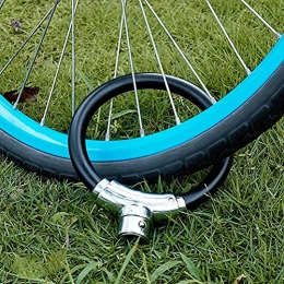 SOBAGQ GF Cerraduras para bicicletas antirrobo Cable Lock Bike Portable Mini bicicleta Anti-Liquid Lock Ring Lock Riding (negro)
