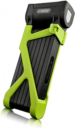 SONG Accesorio SONG Cerradura de Cadena de Bicicleta portátil, Bloqueo de Bicicleta de montaña Plegable Anti Robo de Seguridad de Motocicleta para Bicicleta eléctrica (Color : Green)