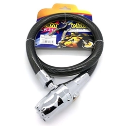 Starlet24 - Candado de cable con alarma para bicicleta o motocicleta, 100 cm, cable de seguridad