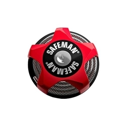 TECTORY Safeman - Candado de Cable multifunción, Color Rojo