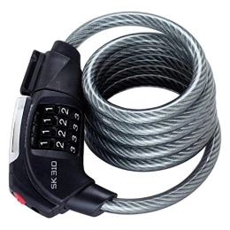 Trelock Accesorio Trelock 8002147 - Cierre de Cable para Bicicleta (150 a 209.9 cm), Color Negro
