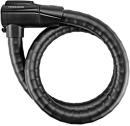 Trelock Cerraduras de bicicleta Trelock Candado de Cable blindado Unisex para Adultos, Color Negro, Talla única 2232411125