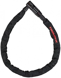 Trelock Cerraduras de bicicleta Trelock Candado de cadena unisex para adultos, color negro, 85 cm y 5 mm de diámetro, 2232513903
