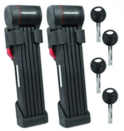 Trelock Cerraduras de bicicleta Trelock FS 480 Cops X-Press - Candado plegable (1000 mm, diámetro: 5 mm), color negro