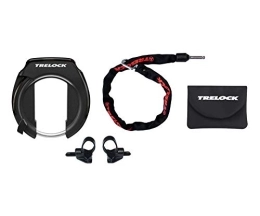 Trelock Cerraduras de bicicleta Trelock RS 351 Protect-O-Connect / ZR 355 Set Rahmenschloss, Black, One Size
