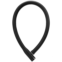 UFFD Cerraduras de bicicleta UFFD Cerradura de Bicicleta Antirrobo Montaje Flexible，Candado de Cable en Espiral para Bicicleta，Bicicleta Mejor antirrobo Seguridad Bloqueo。 (Color : Black, Size : 12mm-780mm)