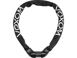 Voxom Cerraduras de bicicleta Voxom Candado para bicicleta Sch3, color negro, 6 x 900 mm