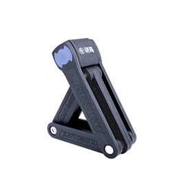 WeiCYN Accesorio WeiCYN - Candado Plegable para Bicicleta de montaña (antirrobo, hasta 89 cm, Peso: 1, 7 Libras), Negro