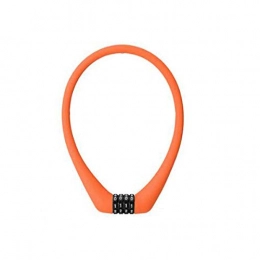 WeiCYN Accesorio WeiCYN Candados robustos – Candados de Cable, Ligeros, Ligeros, para Cadena de Bicicleta, tamaño: 23.2 Pulgadas (Longitud) x 0.4 Pulgadas (diámetro), Color: Gris, Naranja, Rosa, Naranja