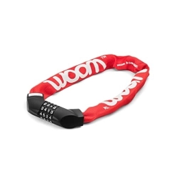 WOOM™ Lokki - Candado de cadena para bicicleta, color rojo