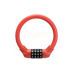 WYZQ Combination Number Code Bike Bicycle Cycle Lock Bike Ring Lock Bike Lock Combination 4 Digit for Bicycles, Electric Vehicles, ETC. (Orange)