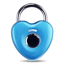 YDBET Accesorio YDBET Candado de Huellas Digitales Smart Touch Lock, antirrobo sin Llave para Gym Locker School Locker Mochila Maleta Gabinete Equipaje de Viaje Exterior Cerradura pequeña, Azul