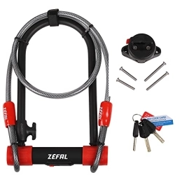 Zefal Accesorio ZEFAL Candado para Bicicleta en U, Negro, K-Traz U13 Cable