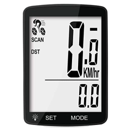 ANZAGA Accesorio ANZAGA Ordenador de Bicicleta inalámbrico, velocímetro de Bicicleta Resistente al Agua, odómetro de Ciclismo con Pantalla LCD de 3