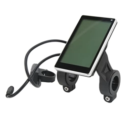 Uxsiya Accesorio Bicicleta Eléctrica Pantalla LCD, Rendimiento Estable ABS Resistente Al Desgaste Fácil Instalación Pantalla de Visualización de Bicicleta Eléctrica para Scooter Eléctrico