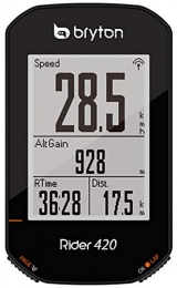 Bryton Ordenadores de ciclismo Bryton 420E Rider, Unisex Adulto, Negro, 83, 9 x 49, 9 x 16, 9 cm