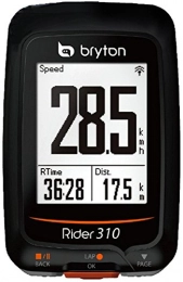 Bryton Ordenadores de ciclismo Bryton Rider 310E Ordenador de Ciclismo con GPS, Unisex, Negro, Talla Única