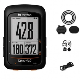 Bryton Ordenadores de ciclismo Bryton Rider 410C Ordenador GPS Unisex - Adulto, Negro, M
