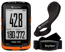 Bryton Ordenadores de ciclismo Bryton Rider 530H Velocmetro Computador GPS, Unisex Adulto, Negro, Talla nica