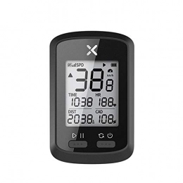 Candicely Cuentakilmetros de Bicicleta Bicicleta odmetro Bicicletas GPS Riding Ordenador Bluetooth Ant Distancia Total Velocidad Velocmetro de La Bici (Color : Black, Size : One Size)