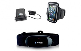 GO-SHOPPING24 Accesorio Cinturón Pectoral con Bluetooth + Pulsera Iphone + Speed Cadence Bluetooth Sensor Para Iphone 4S, 5, 5.C, 5S, 6, 6S Para Runtastic, Wahoo Sensor de Cadencia y Velocidad Cuchillo