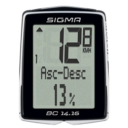 Sigma Ordenadores de ciclismo COMPTEUR Sigma BC 14.16 ALTIMETRE A Fil (17 FONCTIONS)