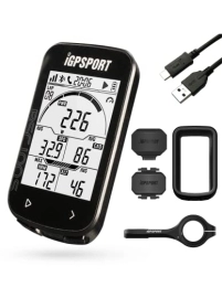 iGPSPORT Ordenadores de ciclismo Conjunto iGPSPORT BSC100S GPS Computadora de Bicicleta Ciclocomputador 40 Horas de 2, 6" Retroiluminada Autonomía Pantalla Sensor Ant+ / BLE5.0，IPX7