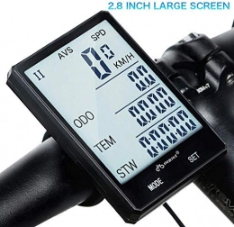 LFDHSF Accesorio Cuentakilmetros cuentakilmetros inalmbrico para Bicicleta con Sensor de cadencia, retroiluminacin a Prueba de Agua Pantalla LCD Tabla de cdigos de Ciclismo