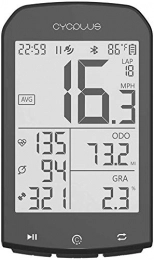 LFDHSF Accesorio Cuentakilómetros GPS inalámbrico para computadora, cuentakilómetros, Pantalla LCD con luz de Fondo Impermeable al Aire Libre Bluetooth Ant + Tabla de códigos de Ciclismo