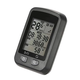 Cuentakilómetros para Bicicleta Recargable de Bicicletas GPS IPX6 Impermeable Ordenador cuentakilómetros automático de la Pantalla de luz de Fondo con el Monte (Color : Negro, tamaño : Un tamaño)