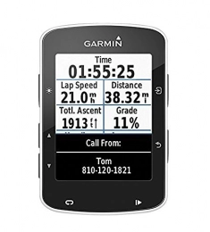 Garmin Accesorio Garmin Edge 520 GPS - Ordenador de Bicicleta sin Banda de Cardio y sensores de Velocidad / cadencia, notificacin Inteligente, conexin Ant + (Reacondicionado)