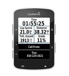 Garmin Ordenadores de ciclismo Garmin Edge 520 GPS - Ordenador de bicicleta sin banda de cardio y sensores de velocidad / cadencia, notificación inteligente, conexión ANT +