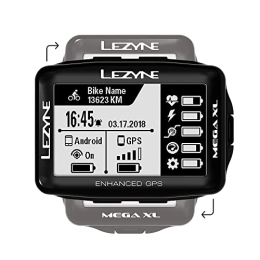 LEZYNE Ordenadores de ciclismo GPS de Ciclismo LEZYNE Mega XL, Negro