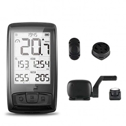 HJTLK Ordenadores de ciclismo HJTLK Ordenador para Bicicleta, Bluetooth 4.0 Temperatura Ordenador inalámbrico para Bicicleta Ordenador para Bicicleta Velocímetro Soporte para Montaje Sensor Contador Ordenador
