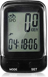 HSJ Ordenadores de ciclismo HSJ WDX- Montaña Carretera Bici Industria inalámbrica Pantalla Grande Impermeable Velocímetro Luminoso Medida de Velocidad