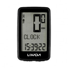 HXiaDyG Accesorio HXiaDyG - Velocímetro para bicicleta (USB, recargable, inalámbrico), color negro