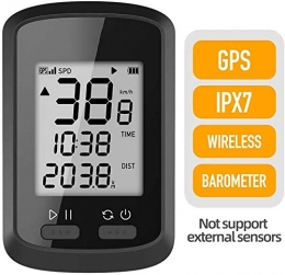 HYDDG Ordenador GPS para Bicicleta, velocímetro GPS inalámbrico Bluetooth IPX7 podómetros de Bicicleta MTB de Carretera a Prueba de Agua con retroiluminación automática