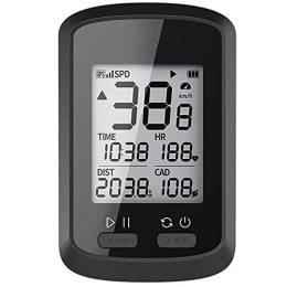 iFCOW Ordenador de bicicleta inalámbrico GPS Velocímetro de bicicleta IPX7 impermeable odómetro con retroiluminación automática LCD