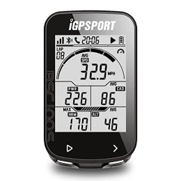 iGPSPORT Ordenadores de ciclismo iGPSPORT Cuentakilómetros de bicicleta inalámbrica, Cicloordenador GPS compatible con Bluetooth 5.0 ANT+, pantalla de 2, 6 pulgadas velocímetro para bicicleta con retroiluminación automática,