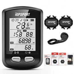 iGPSPORT Accesorio iGPSPORT iGS10 - Ordenador inalámbrico para bicicleta, IPX6, impermeable, Bluetooth, ANT+, combo de GPS para bicicleta, con montaje en bicicleta, sensor de cadencia / velocidad (Combo 3)