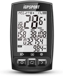 iGPSPORT Accesorio iGPSPORT iGS50E - Contador GPS para Bicicleta Ant+ inalámbrico, Compatible con la Velocidad, Sensor de frecuencia Cardiaca con Gran Pantalla