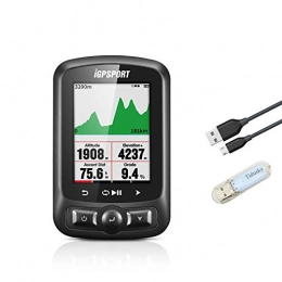 iGPSPORT IGS618 - Computadora de Ciclismo GPS (2,2 Pulgadas, Pantalla LED antirreflejo, Sensor Ant+ USB, Alta precisin, Memoria Grande, GPS para Bicicleta)