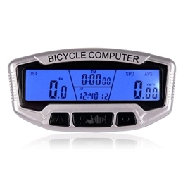Koliyn Accesorio koliyn Tabla de código de Bicicleta, Equipo de Ciclismo al Aire Libre Diseño Impermeable polivalente Odómetro led Pantalla de retroiluminación Grande Pantalla 2 Idiomas Interruptor