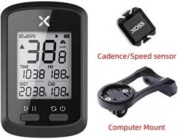 LFDHSF Ordenadores de ciclismo LFDHSF Mini Bike Computer Wireless GPS Velocmetro Odmetro IPX7 Impermeable Racing MTB Bicicleta Bluetooth 5.0 Ant + con Sensor de Cadencia de Velocidad