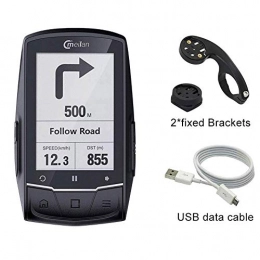 Meilan Ordenadores de ciclismo MeiLan GPS para Bicicleta de Ciclismo y Ordenador M1 para Bicicleta, GPS de Giro, se Puede conectar con cadencia / Ritmo cardíaco / medidor de Potencia (no Incluido)