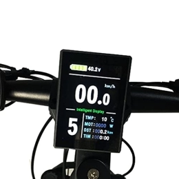 NIKJEBDF Instrumento LCD para bicicleta de montaña, pantalla a color LCD8S TFT a color para kit de conversión NCB para bicicleta eléctrica